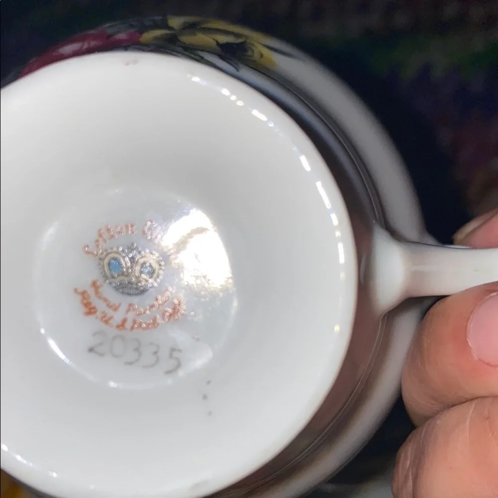 Vintage Floral Teacup and Saucer Set